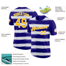 Load image into Gallery viewer, Custom Dark Purple Gold-White 3D Esports Performance T-Shirt