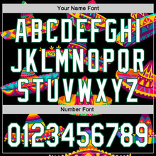 Load image into Gallery viewer, Custom Black White-Kelly Green 3D Mexican Festival Sombrero Cinco de Mayo Authentic Baseball Jersey