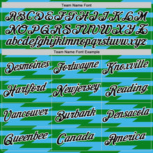 Load image into Gallery viewer, Custom Grass Green Black-Sky Blue 3D Esports Performance T-Shirt