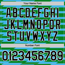 Load image into Gallery viewer, Custom Grass Green Black-Sky Blue 3D Esports Performance T-Shirt