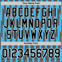 Load image into Gallery viewer, Custom Steel Gray Black-Sky Blue 3D Esports Performance T-Shirt