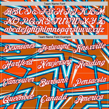 Load image into Gallery viewer, Custom White Orange US Navy Blue Lakes Blue-Red 3D Esports Performance T-Shirt