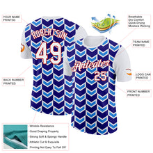 Load image into Gallery viewer, Custom White Dark Purple Powder Blue-Red 3D Esports Performance T-Shirt