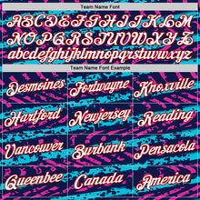 Load image into Gallery viewer, Custom Navy Lakes Blue Deep Pink-Red 3D Esports Performance T-Shirt