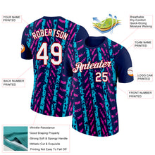 Load image into Gallery viewer, Custom Navy Lakes Blue Deep Pink-Red 3D Esports Performance T-Shirt