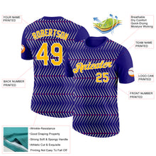 Load image into Gallery viewer, Custom Dark Purple Gold Cream Red-White 3D Esports Performance T-Shirt