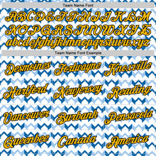 Load image into Gallery viewer, Custom White Gold Blue-Black 3D Esports Performance T-Shirt