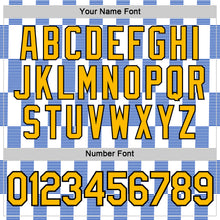 Load image into Gallery viewer, Custom White Gold Thunder Blue-Black 3D Esports Performance T-Shirt