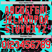 Load image into Gallery viewer, Custom Black Fire Red Ice Blue-Hot Pink 3D Esports Performance T-Shirt