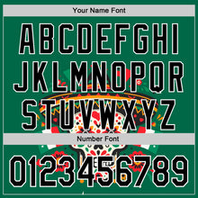 Load image into Gallery viewer, Custom Kelly Green Black-White 3D Mexican Festival Flag Skull With Sombrero Cinco de Mayo Authentic Baseball Jersey