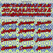 Load image into Gallery viewer, Custom White Fire Red US Navy Blue Aurora Green-Black 3D Esports Performance T-Shirt