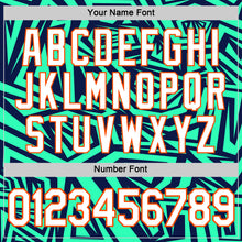 Load image into Gallery viewer, Custom Navy Pea Green-Orange 3D Esports Performance T-Shirt