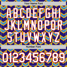 Load image into Gallery viewer, Custom Gold Dark Purple Powder Blue-Red 3D Esports Performance T-Shirt