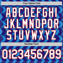 Load image into Gallery viewer, Custom Blue Dark Purple Powder Blue-Red 3D Esports Performance T-Shirt