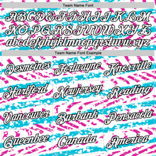 Load image into Gallery viewer, Custom White Lakes Blue Deep Pink-Black 3D Esports Performance T-Shirt