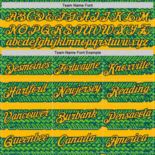 Load image into Gallery viewer, Custom Gold Aurora Green Midnight Green-Navy 3D Esports Performance T-Shirt