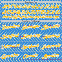 Load image into Gallery viewer, Custom Powder Blue Gold Cream Red-White 3D Esports Performance T-Shirt