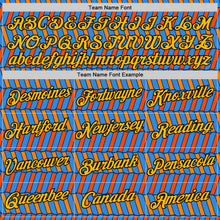 Load image into Gallery viewer, Custom Powder Blue Orange US Navy Blue-Black 3D Esports Performance T-Shirt