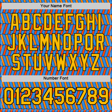 Load image into Gallery viewer, Custom Powder Blue Orange US Navy Blue-Black 3D Esports Performance T-Shirt