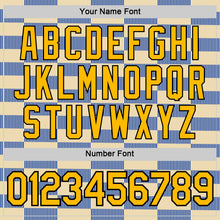 Load image into Gallery viewer, Custom Cream Gold Thunder Blue-Black 3D Esports Performance T-Shirt