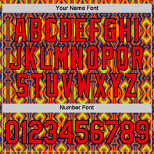 Load image into Gallery viewer, Custom Orange Fire Red US Navy Blue Aurora Green-Black 3D Esports Performance T-Shirt