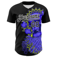 Load image into Gallery viewer, Custom Black White 3D Zombie Skull Authentic Baseball Jersey