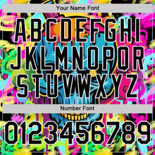 Load image into Gallery viewer, Custom Black White 3D Graffiti Skull Authentic Baseball Jersey