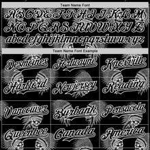 Load image into Gallery viewer, Custom Black White 3D Apache Skull Authentic Baseball Jersey