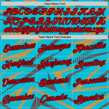 Load image into Gallery viewer, Custom Lakes Blue Fire Red Steel Gray Old Gold-Black 3D Esports Performance T-Shirt