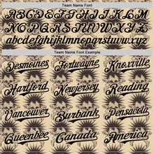 Load image into Gallery viewer, Custom City Cream Black 3D Skull Authentic Baseball Jersey