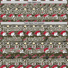 Load image into Gallery viewer, Custom Olive White 3D Punk Rock Skull Authentic Baseball Jersey