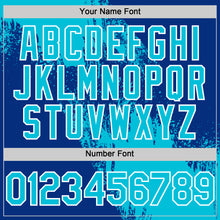 Load image into Gallery viewer, Custom Lakes Blue Royal-White 3D Pattern Design Abstract Brush Stroke Authentic Baseball Jersey