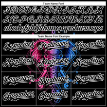 Load image into Gallery viewer, Custom Black White 3D Pattern Design Rave Psychedelic Elephant Authentic Baseball Jersey