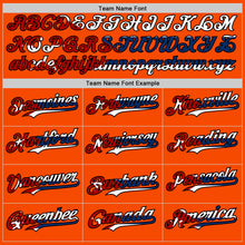 Load image into Gallery viewer, Custom Orange Red White Cuban Flag-Black 3D Cuba Authentic Baseball Jersey