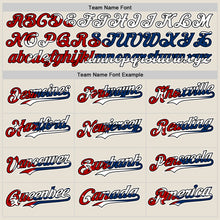 Load image into Gallery viewer, Custom Cream Red Black White-Cuban Flag 3D Cuba Authentic Baseball Jersey