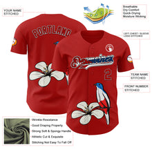 Load image into Gallery viewer, Custom Red Black White-Cuban Flag 3D Cuba Authentic Baseball Jersey