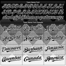 Load image into Gallery viewer, Custom Black White 3D Gradient Square Shape Authentic Baseball Jersey