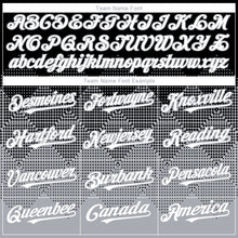 Load image into Gallery viewer, Custom Black White-Gray 3D Gradient Square Shape Authentic Baseball Jersey