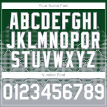 Load image into Gallery viewer, Custom Green White-Gray 3D Gradient Square Shape Authentic Baseball Jersey