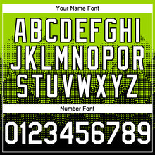 Load image into Gallery viewer, Custom Neon Green White-Black 3D Gradient Square Shape Authentic Baseball Jersey