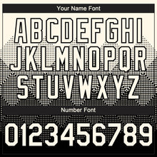 Load image into Gallery viewer, Custom Cream Black 3D Gradient Square Shape Authentic Baseball Jersey