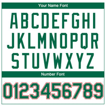 Load image into Gallery viewer, Custom White Kelly Green-Red 3D Mexico Mexican Flag Authentic Baseball Jersey