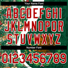 Load image into Gallery viewer, Custom Green Red Kelly Green-White 3D Mexico Authentic Baseball Jersey