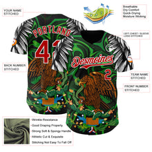 Load image into Gallery viewer, Custom Black Red-White 3D Mexico Authentic Baseball Jersey