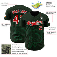Load image into Gallery viewer, Custom Green Red Kelly Green-White 3D Mexico Authentic Baseball Jersey