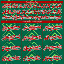 Load image into Gallery viewer, Custom Kelly Green Red-White 3D Mexico Mexican Flag Authentic Baseball Jersey