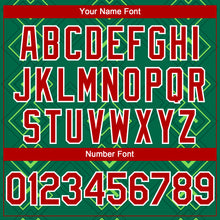 Load image into Gallery viewer, Custom Kelly Green Red-White 3D Mexico Mexican Flag Authentic Baseball Jersey