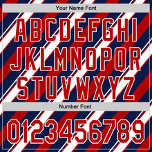 Load image into Gallery viewer, Custom Navy Red-White 3D Patriotic American Flag Authentic Baseball Jersey