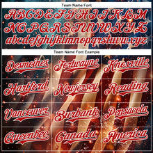 Load image into Gallery viewer, Custom Blue Royal Red-White 3D Patriotic American Flag Authentic Baseball Jersey