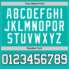 Load image into Gallery viewer, Custom Aqua White-Black Authentic Basketball Jersey